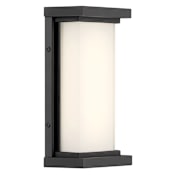 Kovacs Caption 10" Tall LED Wall Sconce with Aquarium Glass Shade Sand Coal