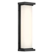 Kovacs Caption 16" Tall LED Wall Sconce with Aquarium Glass Shade Sand Coal
