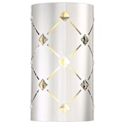 Kovacs Crowned Single Light 12" High Integrated LED Wall Sconce with Crystal Accents - ADA Compliant Chrome