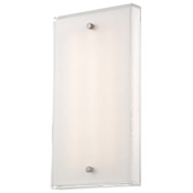 Kovacs 1 Light 12" Height ADA Compliant LED Wall Sconce from the Framework Collection Brushed Nickel