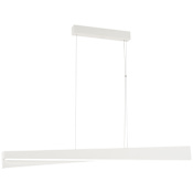 Kovacs So Inclined 49" Wide Integrated LED Linear Chandelier with Frosted Acrylic Shade Sand White
