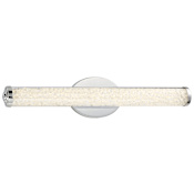 Kovacs Diamonds LED 24" Wide Integrated LED ADA Bath Bar with Crystal Filled Shade Chrome