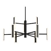 Kovacs Edge 9 Light 29" Wide LED Abstract Chandelier Coal