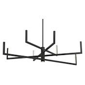 Kovacs Articular 8 Light 36" Wide LED Abstract Chandelier Coal