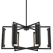 Kovacs Trizay 24" Wide LED Chandelier Coal