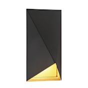 Kovacs Peekaboo 10" Tall LED Outdoor Wall Sconce - ADA Compliant Sand Coal / Sand Gold