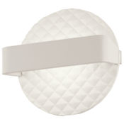Kovacs Quilted 6-3/4" Tall Integrated LED Wall Sconce with Rectangular Shade - ADA Compliant Matte White