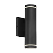 Kovacs Supotto 10" Tall LED Outdoor Wall Sconce with Glass Shade - ADA Compliant Sand Coal