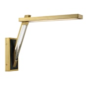 Kovacs Sauvity 15" Tall LED Wall Sconce with Clear and Inner White Glass Shade Coal / Soft Brass
