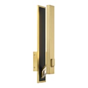 Kovacs Sauvity 20" Tall LED Wall Sconce with Clear and Inner White Crystal Shade Coal / Soft Brass