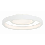 Kovacs Knock Out 14" Wide Integrated LED Flushmount Ceiling Fixture White