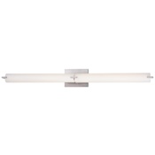 Kovacs Tube 40" Wide 40w Integrated LED Bath Bar with Etched Opal Glass Brushed Nickel