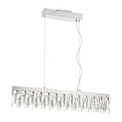 Kovacs Curio 32" Wide LED Crystal Linear Chandelier Chrome