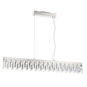 Kovacs Curio 45" Wide LED Crystal Linear Chandelier Chrome