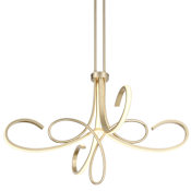 Kovacs Astor 32" Wide LED Abstract Chandelier Soft Gold