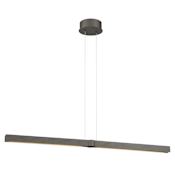 Kovacs Structure 40" Wide LED Linear Chandelier Smoked Iron