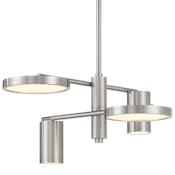 Kovacs Swivel 20" Wide LED Abstract Chandelier Brushed Nickel