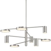 Kovacs Swivel 36" Wide LED Abstract Chandelier Brushed Nickel