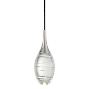 Kovacs Hail 4" Wide LED Mini Pendant Polished Nickel