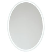 Kovacs 23-5/8" W x 31-1/2" H Oval Frameless Bathroom Wall Mirror with LED Lighting N/A