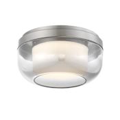 Kovacs First Encounter 10" Wide LED Flush Mount Bowl Ceiling Fixture Brushed Nickel