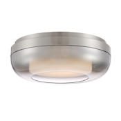Kovacs First Encounter 15" Wide LED Flush Mount Bowl Ceiling Fixture Brushed Nickel