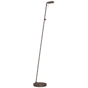 Kovacs 1 Light LED Floor Lamp in Copper Bronze Patina from the George's Reading Room-Bivouac Collection Copper Bronze Patina