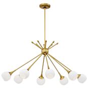 Kovacs Pontil 8 Light 37" Wide Sputnik Globe Style Chandelier Honey Gold