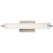 Kovacs Tube 20-1/2" Wide Integrated LED Bath Bar with Etched Opal Glass Brushed Nickel