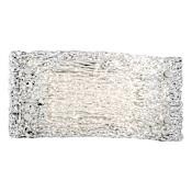 Kovacs Forest Ice 12" Wide Integrated LED ADA Bathroom Sconce with Clear Curved Artisan Glass Shade Chrome