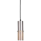 Kovacs Larry 1 Light 3-1/2" Wide Mini Pendant with Metal Cylinder Shade Satin Aluminum
