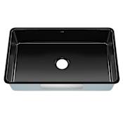 Kraus Pintura 32" Undermount Porcelain Enameled Steel Single Bowl Kitchen Sink - Glossy Glossy Black