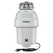 Kraus WasteGuard 1 HP Continuous Garbage Disposal Matte Cool Grey