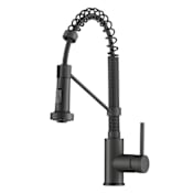 Kraus Bolden 1.8 GPM Single Hole Pre-Rinse Pull Down Kitchen Faucet Matte Black