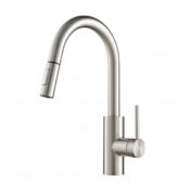 Kraus Oletto 1.75 GPM Single Hole Pull Down Kitchen Faucet Spot-Free Stainless Steel