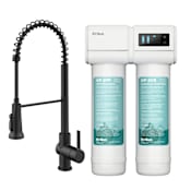 Kraus Britt 1.8 GPM Single Hole Pre-Rinse Pull Down Kitchen Faucet with Filter System Matte Black