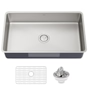 Kraus Dex 32" Undermount Single Basin 16 Gauge Stainless Steel Kitchen Sink Stainless Steel