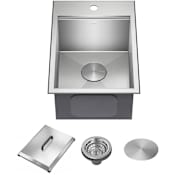 Kraus Kore 22" Drop In Single Basin Stainless Steel Kitchen Sink Stainless Steel