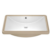Kraus Elavo 23" Rectangular Vitreous China Undermount Bathroom Sink with Overflow White