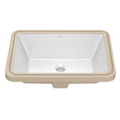 Kraus Elavo 20-1/4" Rectangular Vitreous China Undermount Bathroom Sink with Overflow White