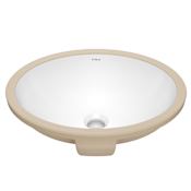 Kraus Elavo 16-3/4" Oval Vitreous China Undermount Bathroom Sink with Overflow White