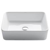 Kraus 18-3/4" Ceramic Vessel Bathroom Sink Only White Ceramic