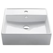 Kraus 18-5/8" Ceramic Vessel Bathroom Sink Only White Ceramic