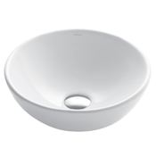Kraus Elavo 13-27/40" Vitreous China Vessel Bathroom Sink White