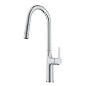 Kraus Oletto Tall Modern 1.8 GPM Pull-Down Single Handle Kitchen Faucet Chrome