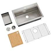 Kraus Kore Workstation 32-inch Drop-In or Undermount Single Bowl Stainless Steel