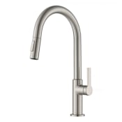 Kraus Oletto 1.8 GPM Single Handle Pull Down Kitchen Faucet Spot-Free Stainless Steel