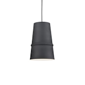 Kuzco Lighting Castor 8" Wide Mini Pendant Black
