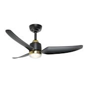 Kuzco Lighting Hugo 42" 5-CCT LED 3-Blade Outdoor Smart Ceiling Fan Brushed Gold / Matte Black