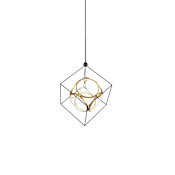 Kuzco Lighting Monza 31" Wide LED Abstract Pendant Black / Antique Brass
